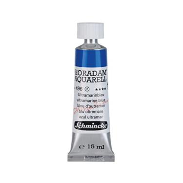 Imagem de Schmincke - HORADAM® AQUARELL - melhores tintas para aquarela de artistas, 496 azul ultramarino, 14 496 006, tubo de 15 ml
