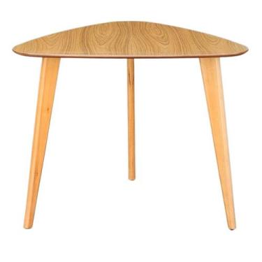 Imagem de Mesa Trion Triangular De 90CM Na Cor Freijó - AMoveleira