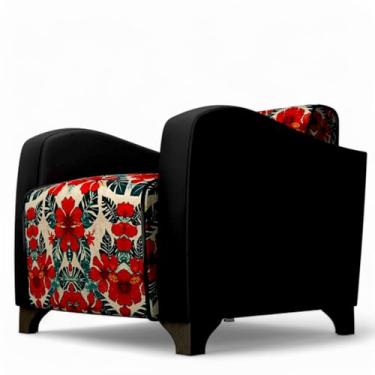 Imagem de Poltrona Decorativa Arte Grunge style FLORAL IA*
