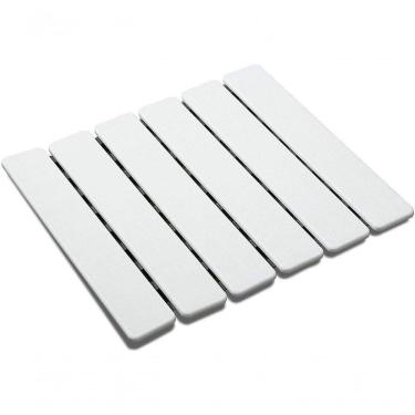 Imagem de Tapete Estrado Para Banheiro Cobalto Plastic - Branco