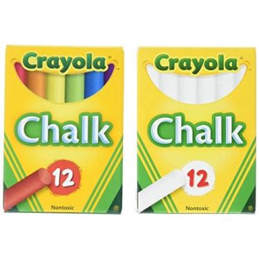 Imagem de Crayola Giz Branco Não Tóxico (12 unid. )