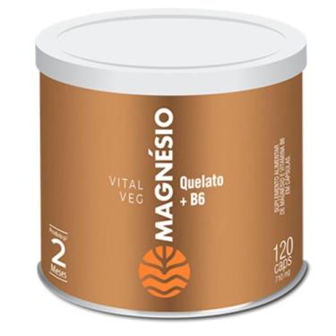 Imagem de Vital Veg Magnésio Vitamina B6 Vegano 120 Cápsulas - Vital Âtman