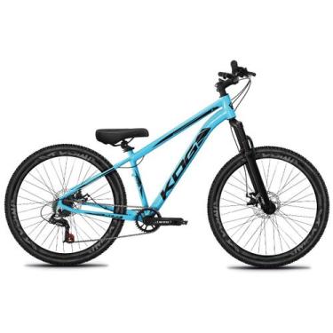 Imagem de Bicicleta Aro 29 KOG 1X7 Tipo Freeride Viking Hupi Gios, Azul piscina,