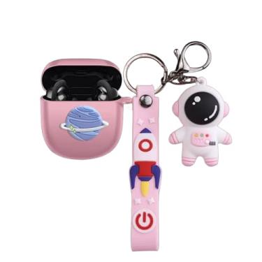 Imagem de SKPY Compatível com Bose QuietComfort Earbuds II (2022) / Ultra Earbuds (2023) Capa 3D fofa antiqueda com chaveiro Kawaii