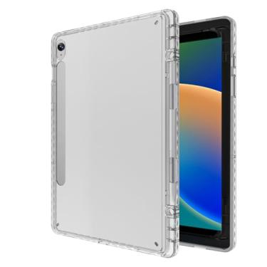 Imagem de WAYIFON Capa transparente para Samsung Galaxy Tab S9 FE 10,9 polegadas/S9 11 polegadas, capa fina antiamarelamento transparente à prova de choque com parte traseira rígida de policarbonato e