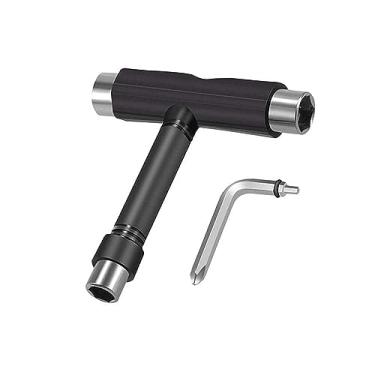 Imagem de Skate Tool All-in-One, Skateboard Tool Roller Skate Tool T Tool for Skateboard, Muti-Function Portable Skateboard Longboard Accessory with T-Type Allen Key and L-Type Phillips Head Wrench Screwdriver