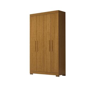 Imagem de Guarda-roupa Solteiro Canadá 4 Portas 100% Mdf Linhamobília Cinamomo