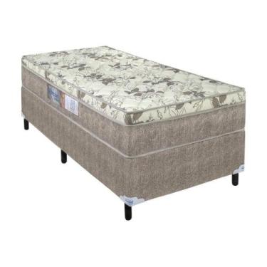 Imagem de Conjunto Solteiro 088x188x53cm Floral Ortopédico C/Branco - PORTOBEL