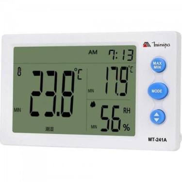 Imagem de Relogio Termo Higrometro Minipa MT241A 3 em 1