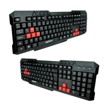 Imagem de Teclado Multimídia Semi Mecânico Tecla Game Plug & Play ABNT2