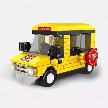 Imagem de Brinquedo Blocos De Construção Carro Ônibus Escolar - Top Kids