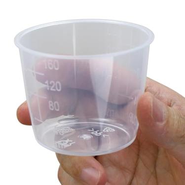 Imagem de EIKS Pacote com 6 copos medidores de arroz copos de plástico transparente para substituição de panela de arroz ingrediente líquido seco, cada capacidade de 160 ml