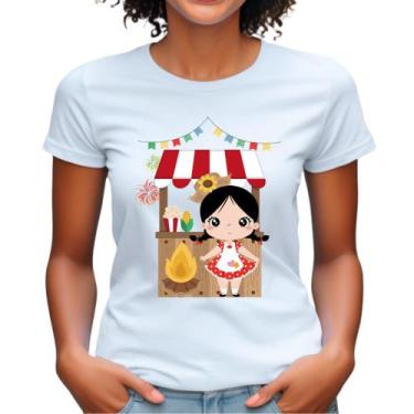 Imagem de Blusa Feminina Para Festa Junina Camiseta Desenho Junino ideal para qu