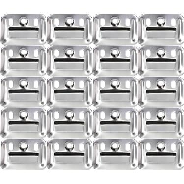 Imagem de 100 peças de clipes de parede para painel, fixações, grampo de móveis, clipes Z para pendurar painel de parede, conector, capas de assento de vaso sanitário, painel de parede integrado, fivela