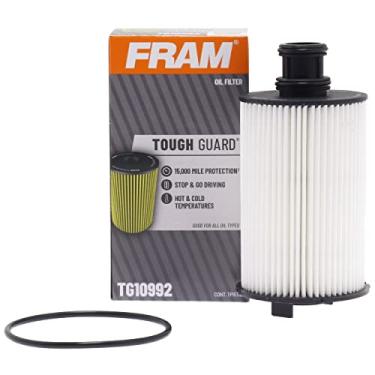 Imagem de FRAM Filtro de óleo de substituição Tough Guard TG10992 com SureGrip, projetado para trocas de óleo sintéticas e convencionais de fluxo total com intervalo de até 15 K milhas (pacote com 1)