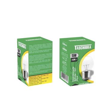 Imagem de Lâmpada Incandescente Taschibra Bolinha Clara 15w E27 220v