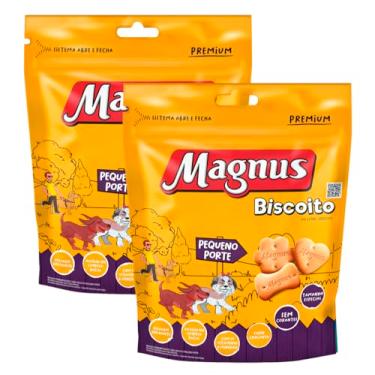Imagem de Petisco para Cães Magnus Original Biscoito Adultos Porte Pequeno 400g Cachorro 2 Unidades