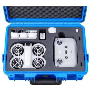 Imagem de Lykus Capa Rígida À Prova D'Água Titan N110 Para Dji Neo Combo, Rc-N3/Dji Rc 2, Suporta Até 7 Baterias [Somente Capa]