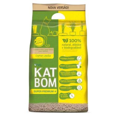 Imagem de Areia Higiênica Katbom Para Gatos Granulado Capim Limão 3Kg