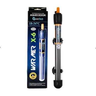Imagem de Aquecedor Termostato Oceantech 100w Aquários Até 100 Litros - Ocean Te
