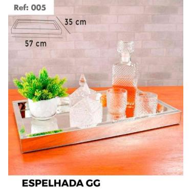 Imagem de Bandeja Espelhada GG  - Bidu Vidros