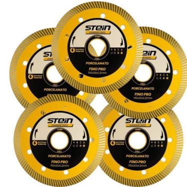Imagem de 5 Peças Disco Diamantado 110MM Porcelanato Turbo Extra Fino Stein
