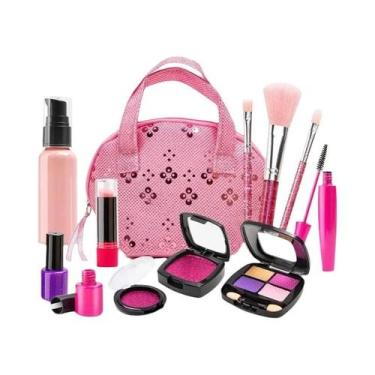 Imagem de Kit De Maquiagem Para Meninas Fingir Brincar, Conjunto De Sombra De Ol