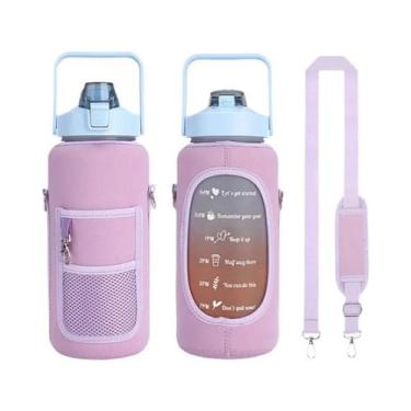 Imagem de Bolsa De Garrafa De Água Isolada De 64 Onças Com Alça De Ombro E Bolso