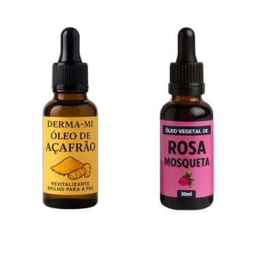 Imagem de Óleo de Rosa Mosqueta Rubiginosa 30ml + Óleo de Açafrão 30ml | Clareador, Antiacne, Hidratação Natural