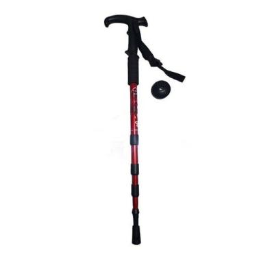 Imagem de Bengala,BastãO Caminhada Trekking Trilha Bengala RetráTil AlumíNio(Vermelho)