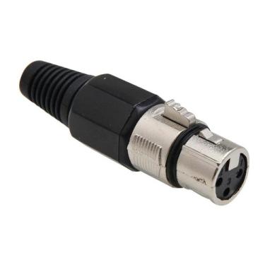 Imagem de Conector Cannon XLR Fêmea Preto Storm - JCCN0004