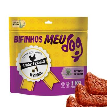 Imagem de Petisco para cachorro Bifinho Meu Dog 1Kg sabor Frango
