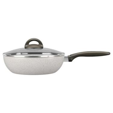 Imagem de Wok com tampa brinox 24cm 2,3l ceramic life suprema vanilla