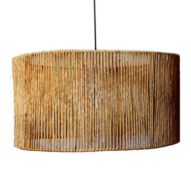 Imagem de Luminaria Rústica Loja Lustre Pendente Cúpula Boho Chic 50cm - Charm H