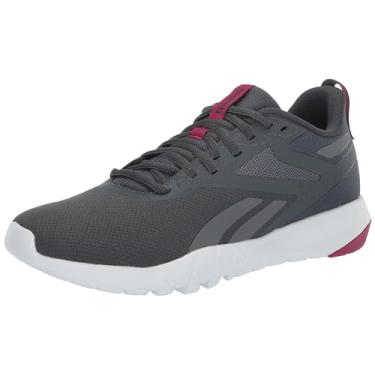 Imagem de Reebok Tênis feminino Flexagon Force 4, Cinza puro/calçado branco/rosa semi orgulhoso, 39