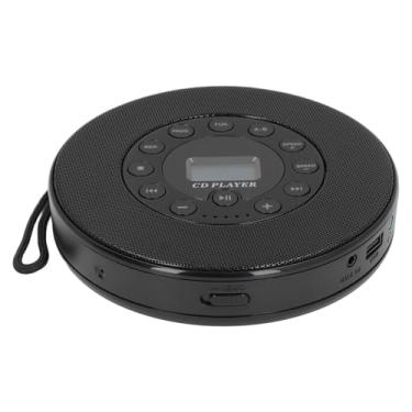 Imagem de Eujgoov CD Player Recarregável Portátil Com Alto -falantes Anti Skip para Exercícios e Viagens, Formato Absdisc: CD, RW, MP3 (Preto sem Bt)