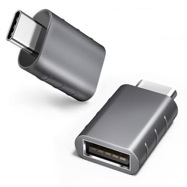 Imagem de Adaptador USB C para USB - Conversor OTG tipo C Thunderbolt 4, adaptador USB fêmea para USB C macho, transferência de dados de alta velocidade para MacBook Pro, iPad Pro 2020, Chromebook, Samsung