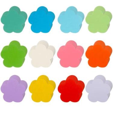 Imagem de Recortes MixTeach, 360 peças, papel de flores de primavera, 10 x 10 cm