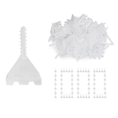 Imagem de Storystore Clipes de sistema de nivelamento de azulejos, 1000 peças de espaçadores de azulejos clipes de nivelamento de azulejos para instalação de azulejos e pedras de parede/piso, instalação faça