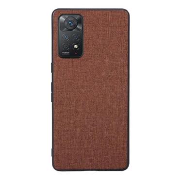 Imagem de Capas Compatível com Xiaomi Redmi Note 11,Design de padrão de tela,Pproteção completa de 360°,Pplástico macio,Proteção contra quedaBrown