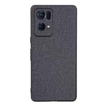 Imagem de Capas Compatível com OPPO Reno 7 PRO 5G,Design de padrão de tela,Pproteção completa de 360°,Pplástico macio,Proteção contra queda-Black