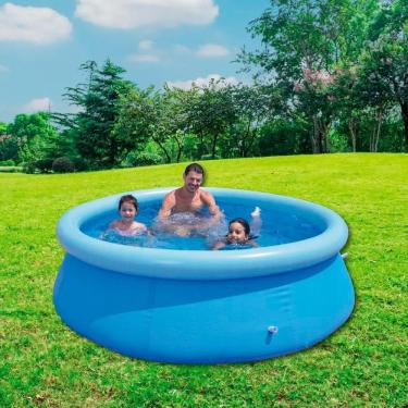 Imagem de Piscina 1000L Inflável Redonda Azul Para A Família