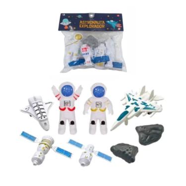 Imagem de Brinquedo Boneco Astronauta Espacial Aventura Galáxia Cosmos
