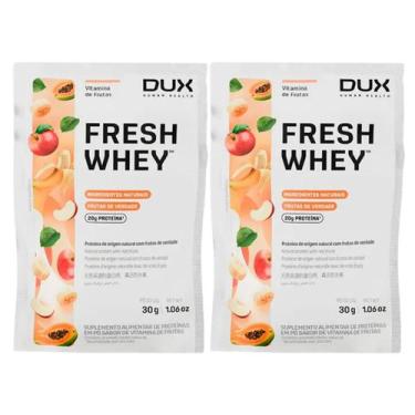 Imagem de 2x Sache Whey Protein Fresh Dux Vitamina De Frutas 29g, Vitamina De Fr