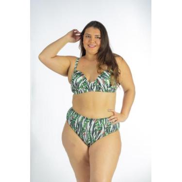 Imagem de Biquíni Plus Size Estampado Asa Delta com Alta Sustentação - 7 MODA PR