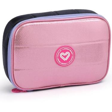Imagem de Estojo Box Color Up Metalizado Feminino Juvenil Escolar - Seanite