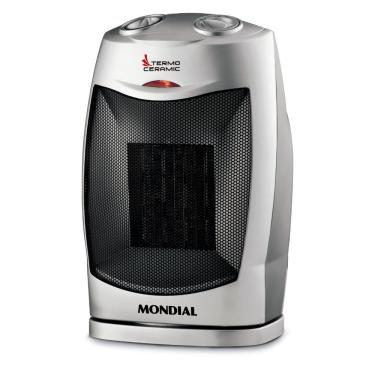 Imagem de Aquecedor Mondial Termo Ceramica A-05 1500W - Preto com Prata