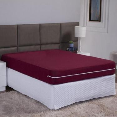 Imagem de Capa De Colchão Queen 30Cm Zíper Protetor Malha Lisa 1 Peça - Ametista