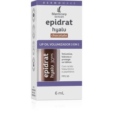 Imagem de Lip Oil Volumizador 3 em 1 Epidrat Hyalu Chocolate FPS 30 6ml - MANTEC