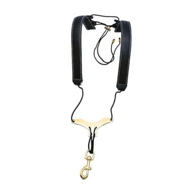 Imagem de Fenteer Alça de Saxofone Alça de Ombro Sax Acessórios para Instrumentos Suporte Acolchoado Macio Espessado para Juniores e Crianças Tenor, Preto